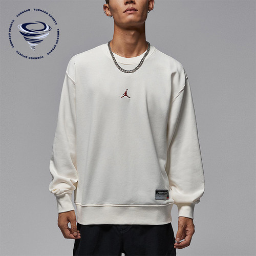 Nike/耐克正品JORDAN男士圆领简约长袖休闲套头卫衣IO7830-133