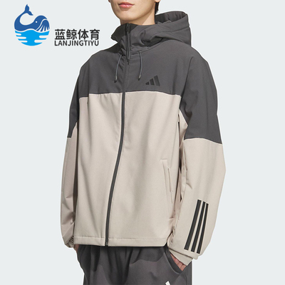 Adidas/阿迪达斯正品V SFT SHELL JK2男女连帽拼接宽松外套KF5231