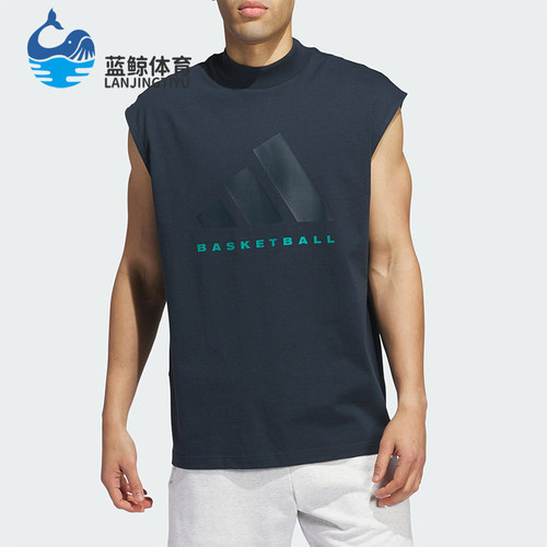 阿迪达斯男女同款潮流无袖T恤
