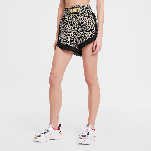 Puma/彪马正品夏季女士宽松透气印花休闲运动短裤596856-02