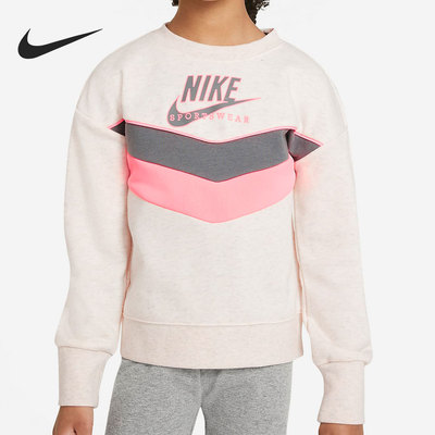 Nike/耐克正品 当季新款儿童休闲运动圆领时尚卫衣DJ3321-113