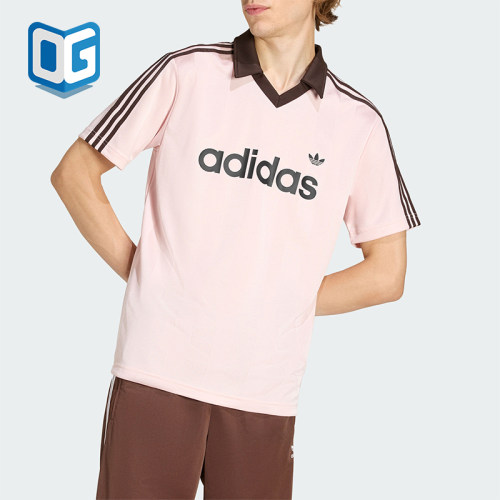Adidas/阿迪达斯正品三叶草男士运动翻领球衣风短袖POLO衫KE3580