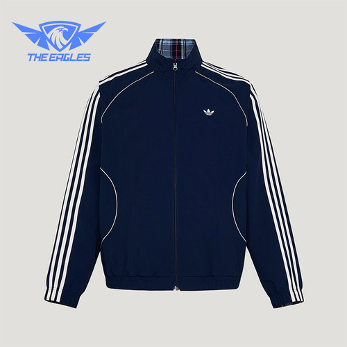 Adidas/阿迪达斯正品三叶草男士休闲立领双面穿宽松外套KT6367