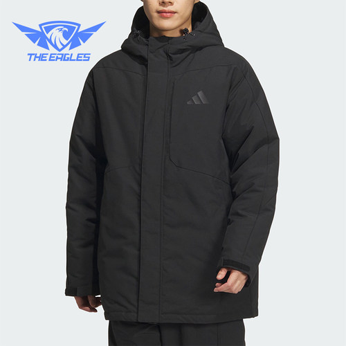 阿迪达斯男士防泼水运动羽绒服
