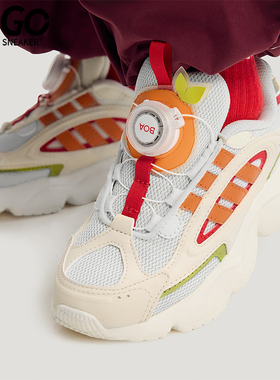 Adidas/阿迪达斯正品三叶草小童休闲旋转扣耐磨透气运动鞋HP7106