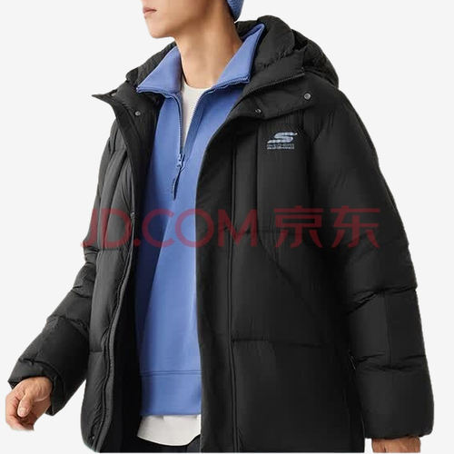 Skechers斯凯奇正品男女防风防水连帽长款羽绒服P425U020-0018