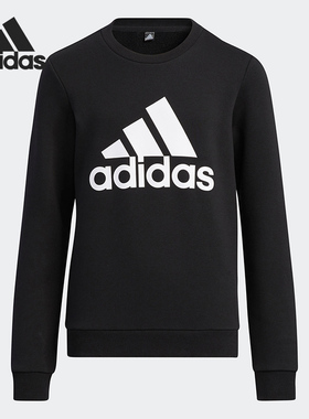 Adidas/阿迪达斯正品当季新款大小童休闲运动套头卫衣HD0392