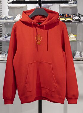 李宁正品2025春季新款招财进宝男子宽松休闲套头卫衣AWDV639-2
