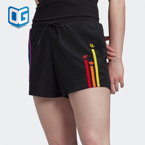 Adidas/阿迪达斯正品三叶草女士时尚休闲系带经典运动短裤GJ6587