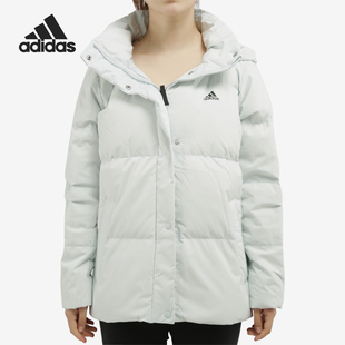 Adidas 户外运动女子防风保暖连帽羽绒服DM1955 阿迪达斯正品