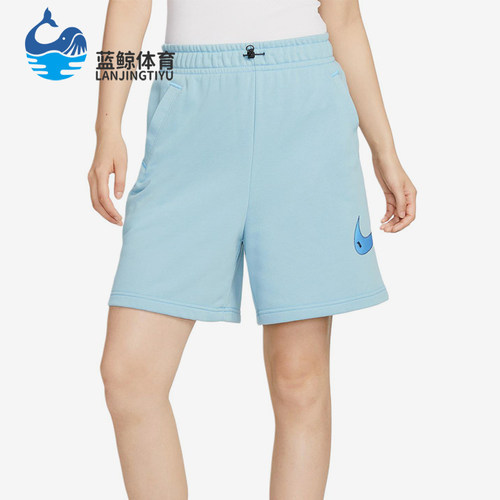 Nike/耐克正品女子运动针织透气休闲经典透气五分短裤DM6750-494