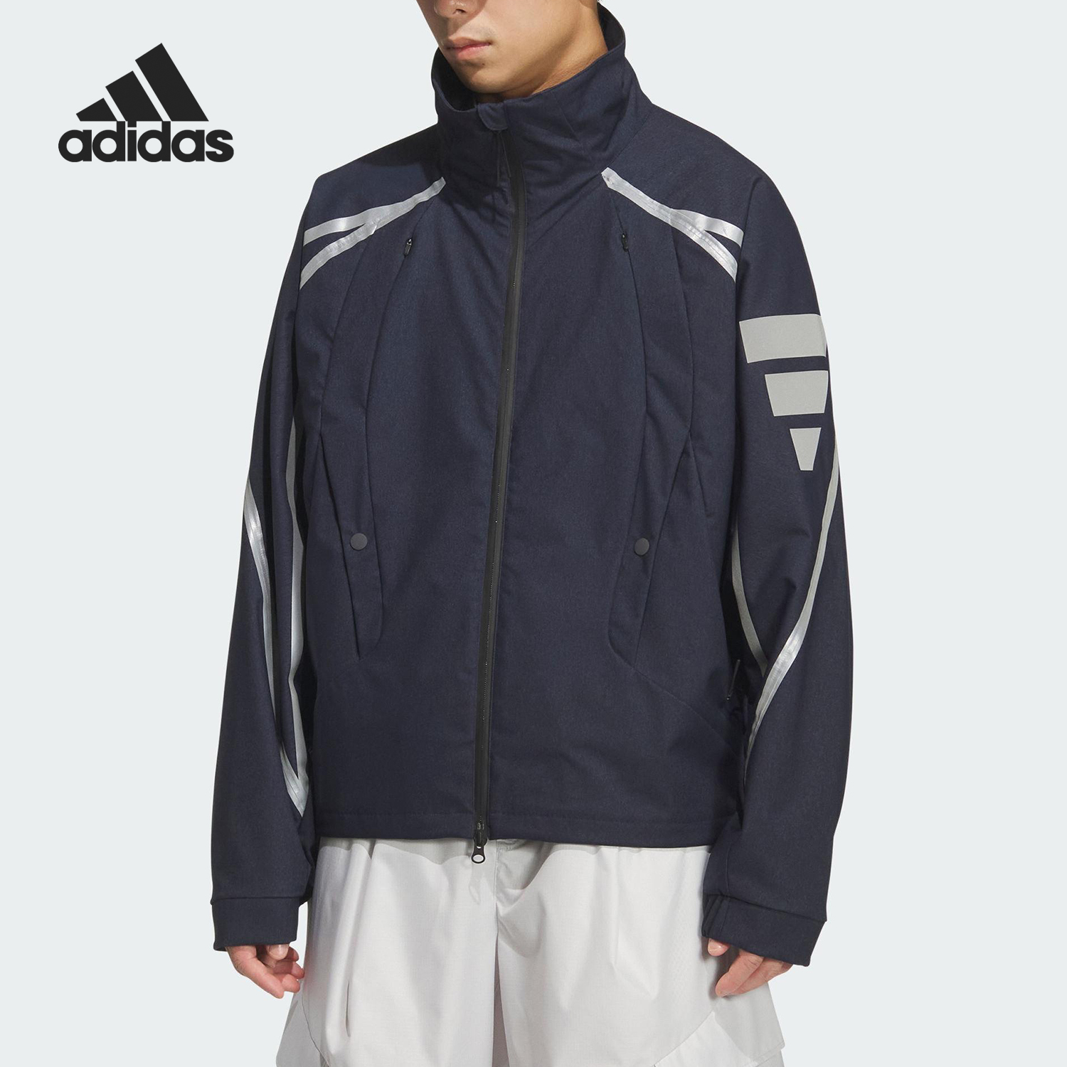 Adidas/阿迪达斯官方正品FOS REFL WVN JK男士梭织宽松外套KF0689