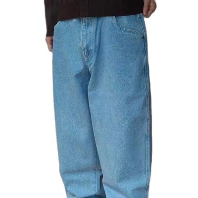 现货滑板潮牌Dime BAGGY直筒刺绣潮牌宽松长裤DENIM PANTS牛仔裤