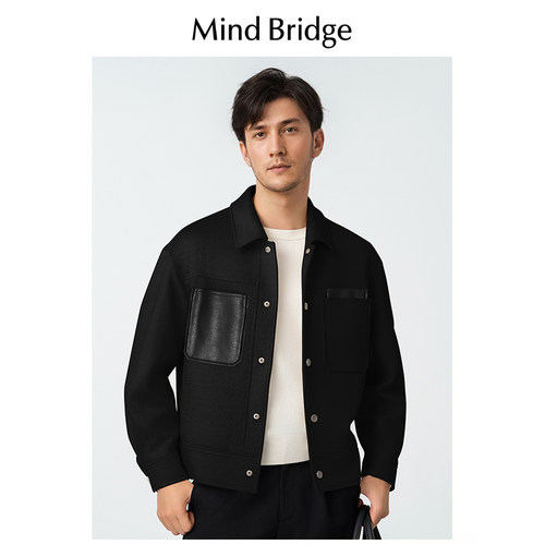 MindBridge翻领秋季休闲保暖夹克