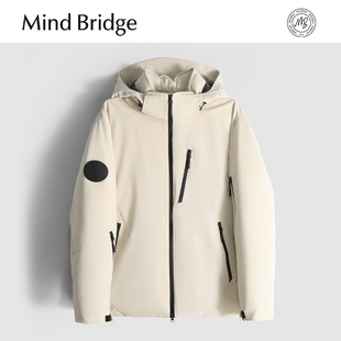 户外运动休闲防风保暖加厚鹅绒羽绒服 男士 MindBridge新款 2025冬季