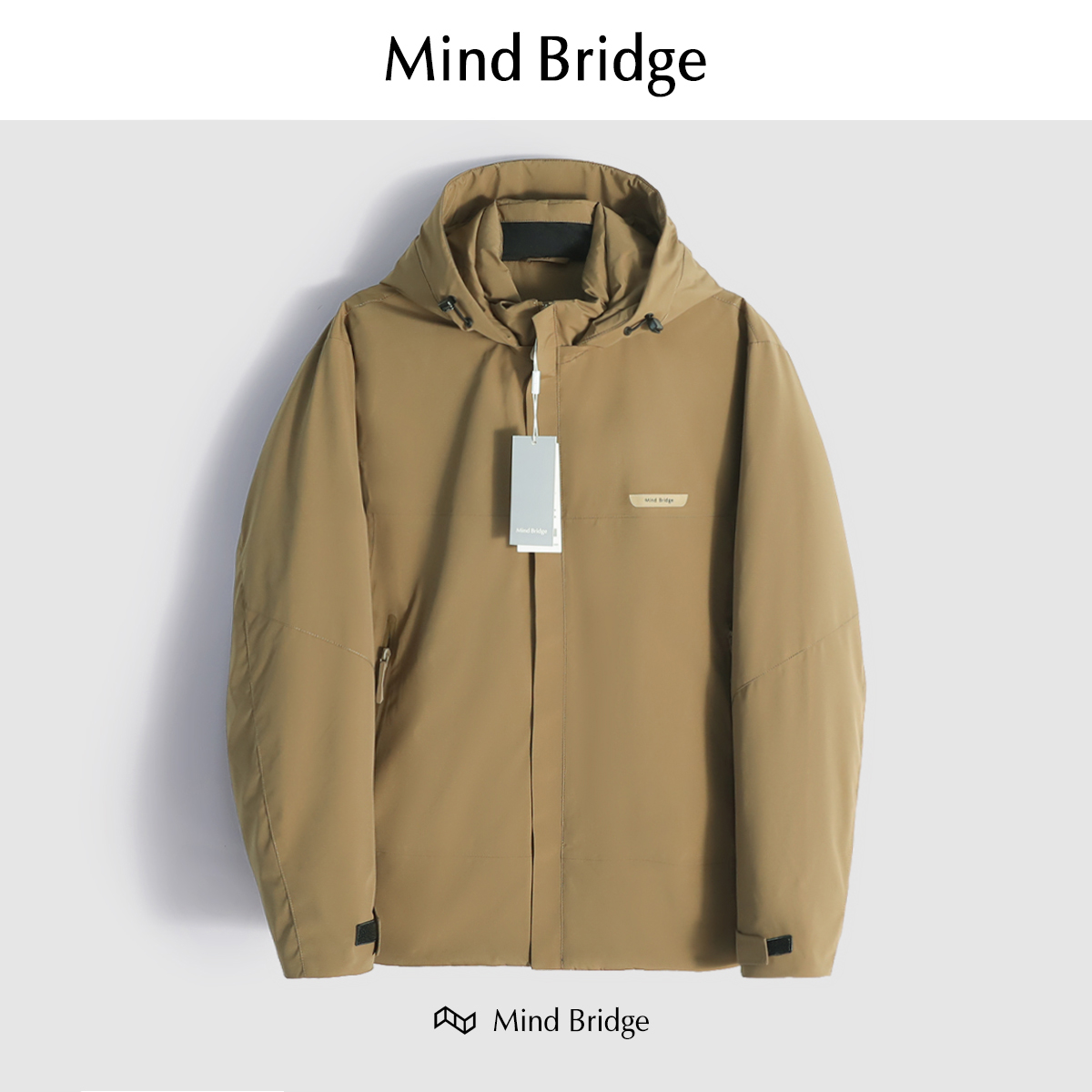 MindBridge冬冲锋衣羽绒服白鸭绒