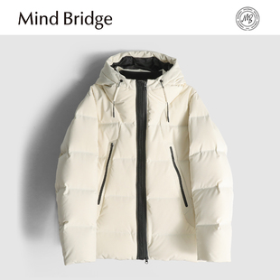 户外运动休闲防风保暖连帽鸭绒羽绒服 男士 MindBridge新款 2025冬季