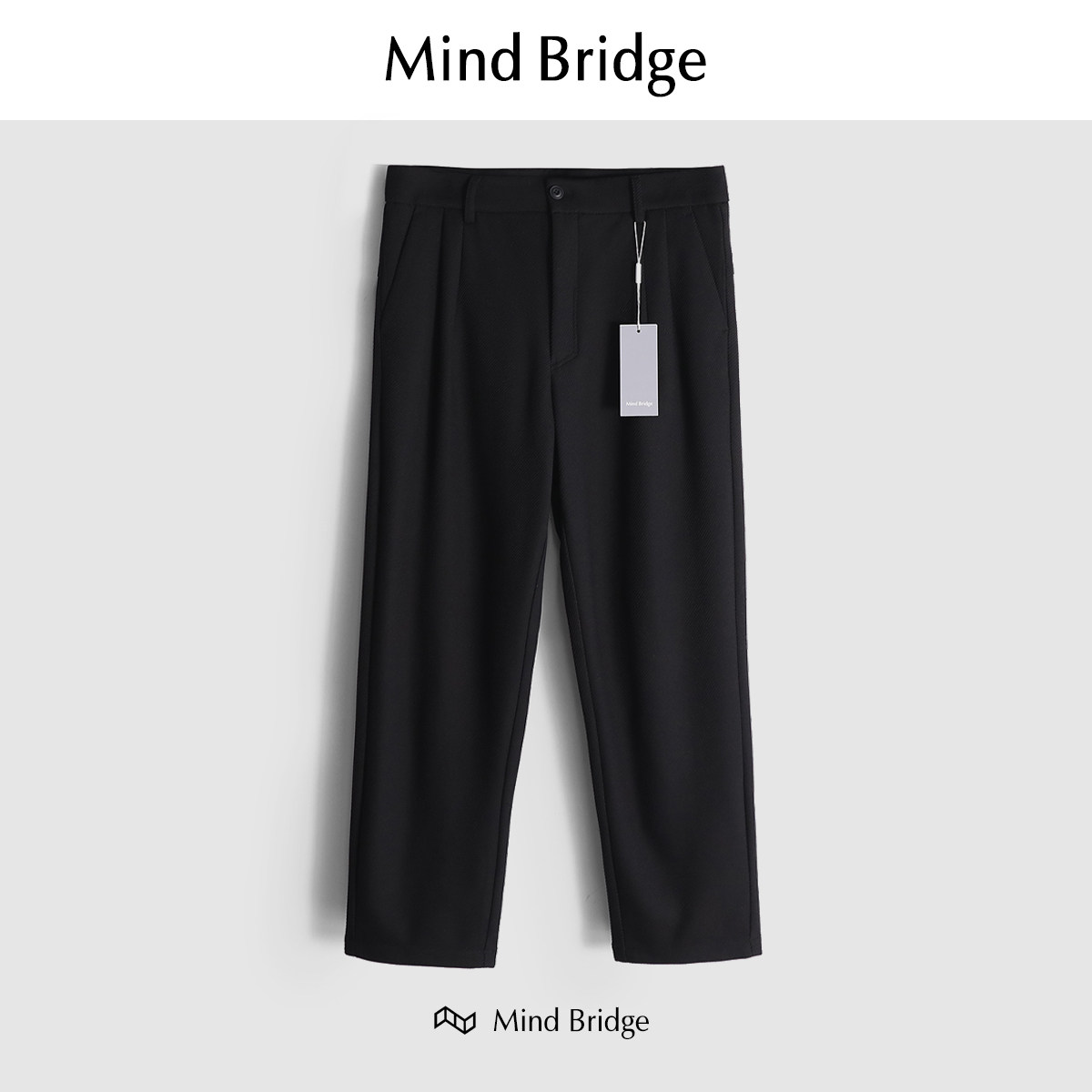 MindBridge【即将断码】重磅针织肌理直筒休闲长裤子防风保暖抗皱,男装,休闲裤,淘宝优惠券,粉丝福利购,淘宝优惠卷