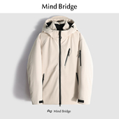 中长款 MindBridge新款 2025男士 加厚保暖户外防风休闲鸭绒羽绒服冬