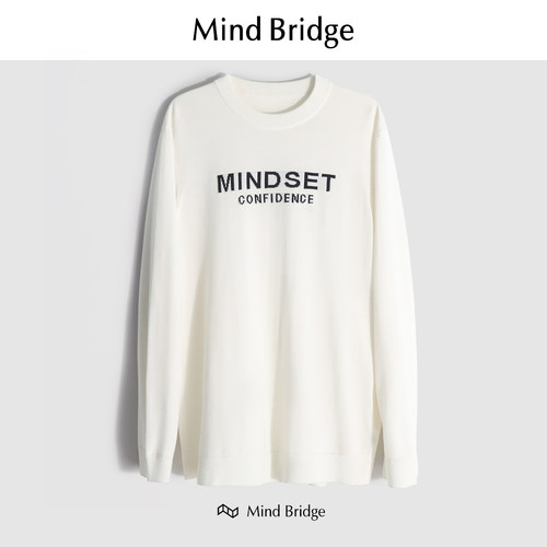 MindBridge绵羊毛透气针织衫保暖