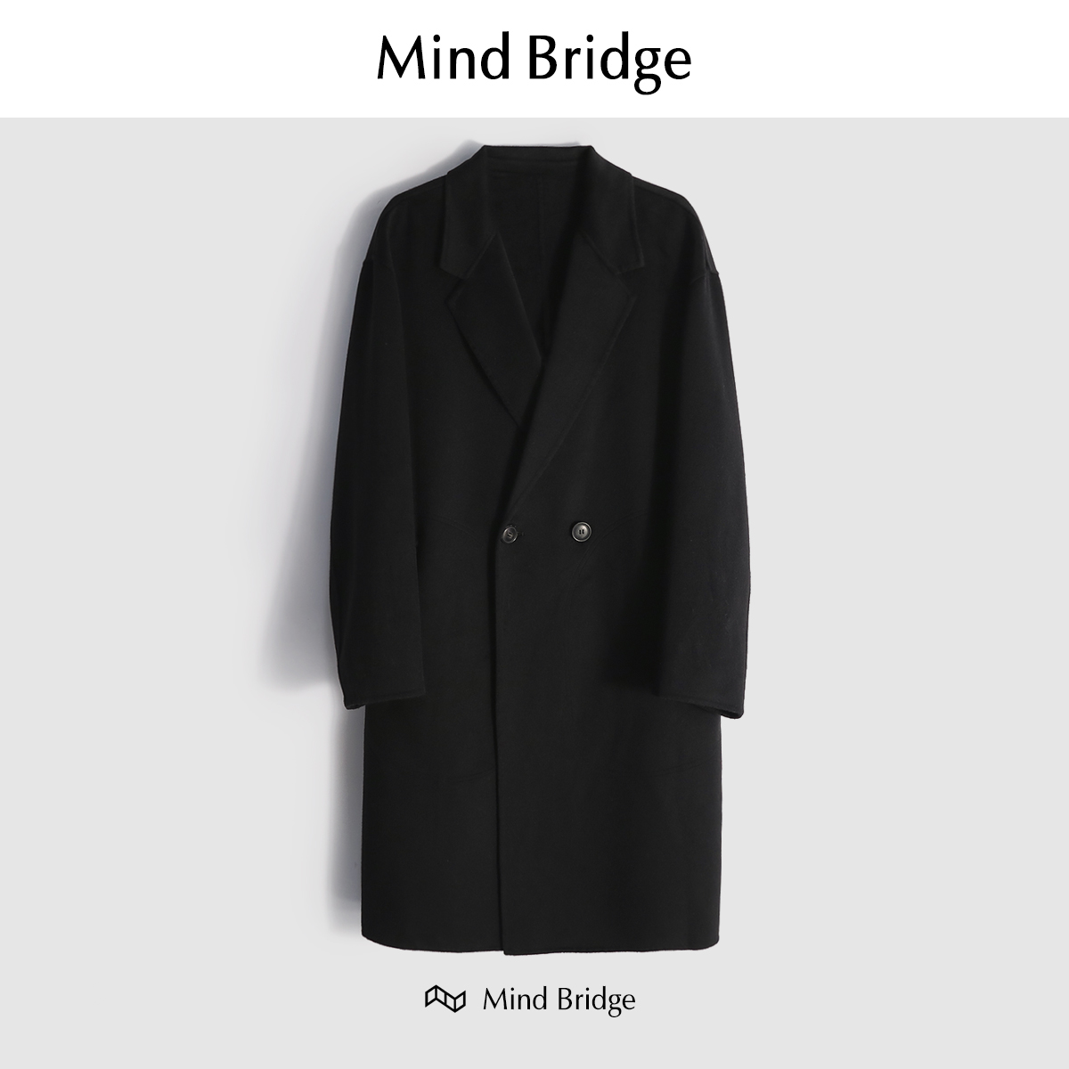 MindBridge羊毛冬呢大衣防风保暖