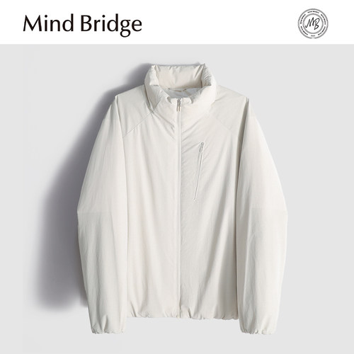 MindBridge新款2025冬季户外休闲运动弹力立领防风保暖鸭绒羽绒服