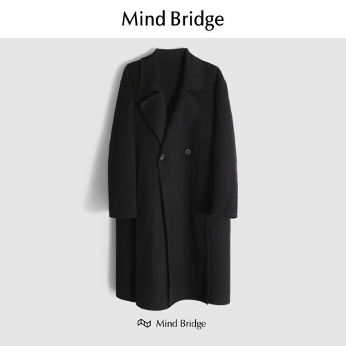 MindBridge羊毛冬呢大衣防风保暖
