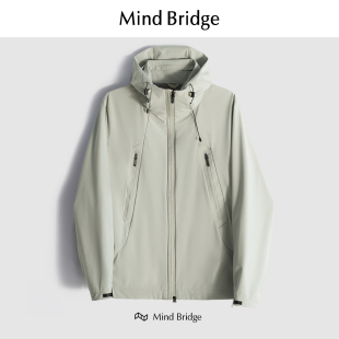 MindBridge新款 夹克 2025轻量化户外运动休闲防水防风保暖连帽男士