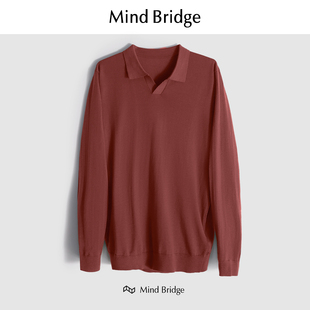 高端桑蚕丝保暖透气打底山羊绒内搭针织衫 新款 MindBridge 百家好
