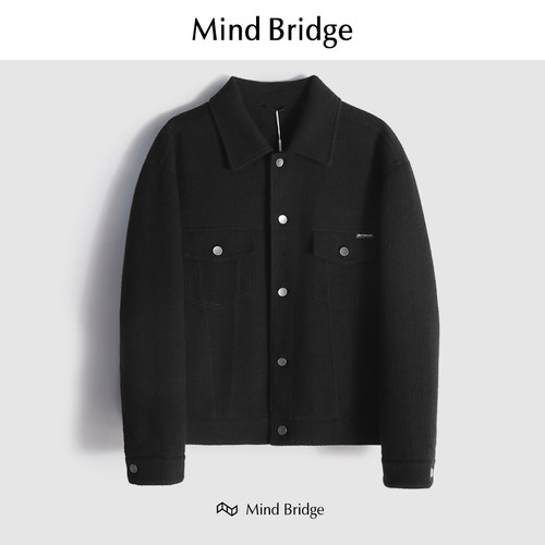 MindBridge休闲羊毛夹克防风保暖