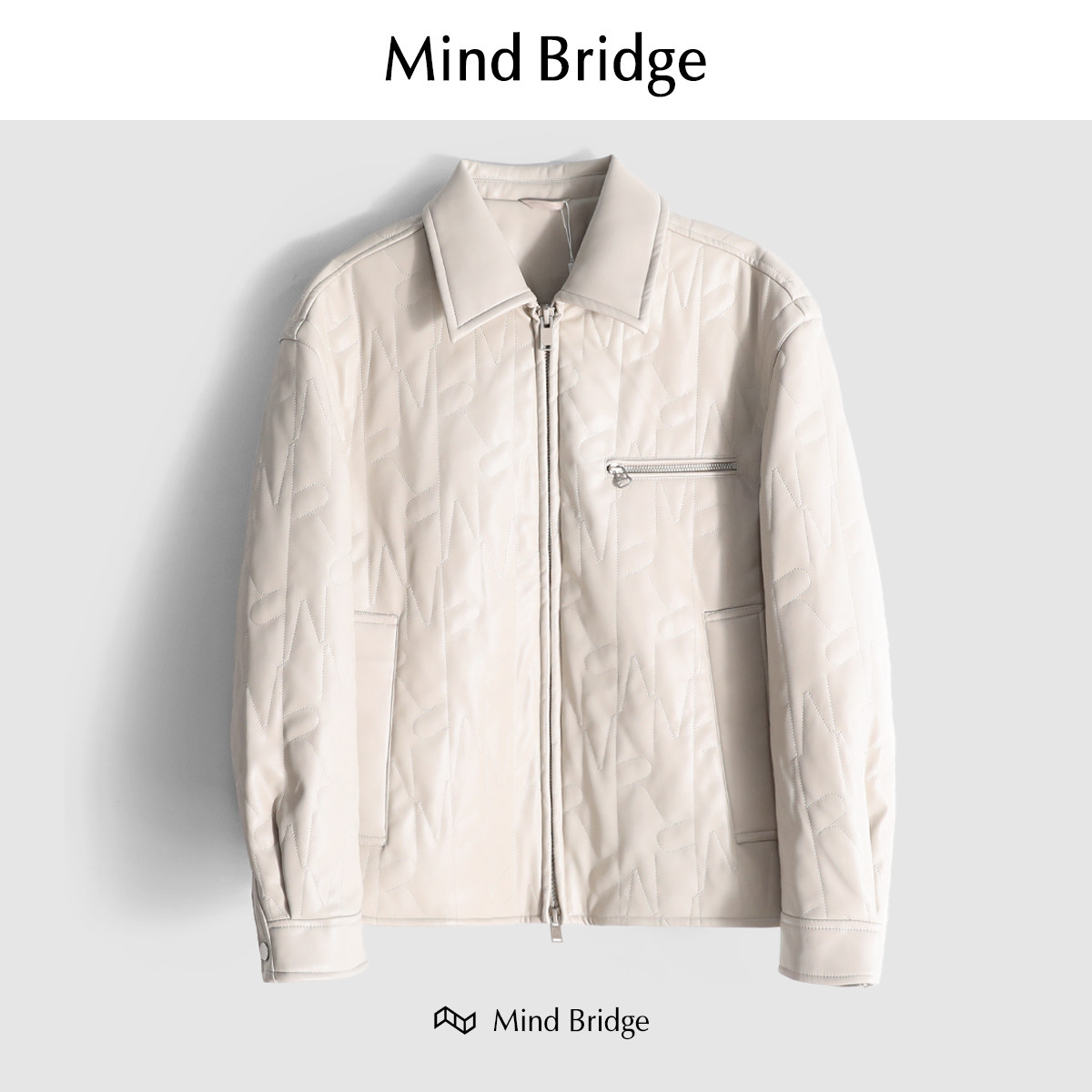 MindBridge新款2025男士冬季防水防风防寒保暖加厚PU皮夹克棉服潮