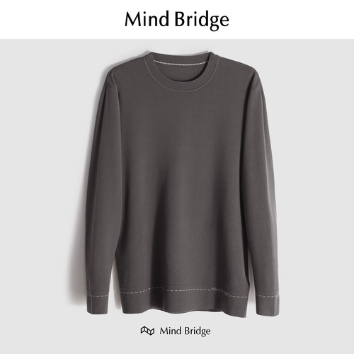 MindBridge高弹力针织衫透气保暖