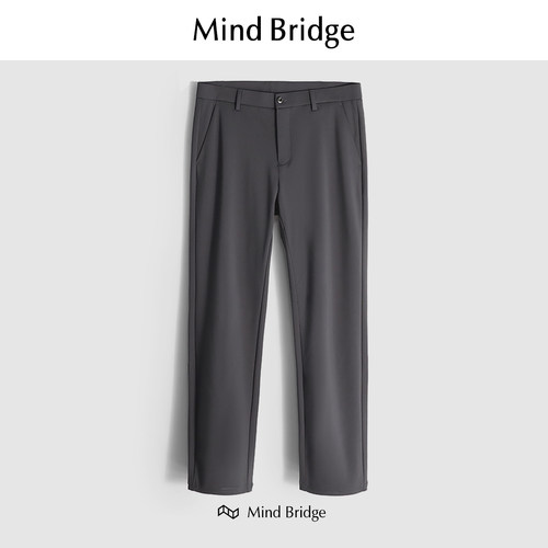 MindBridge长裤直筒高弹力休闲裤