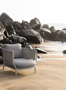 户外沙发室组三件套597阳台外庭藤编桌椅茶几院花园阳光房合露台