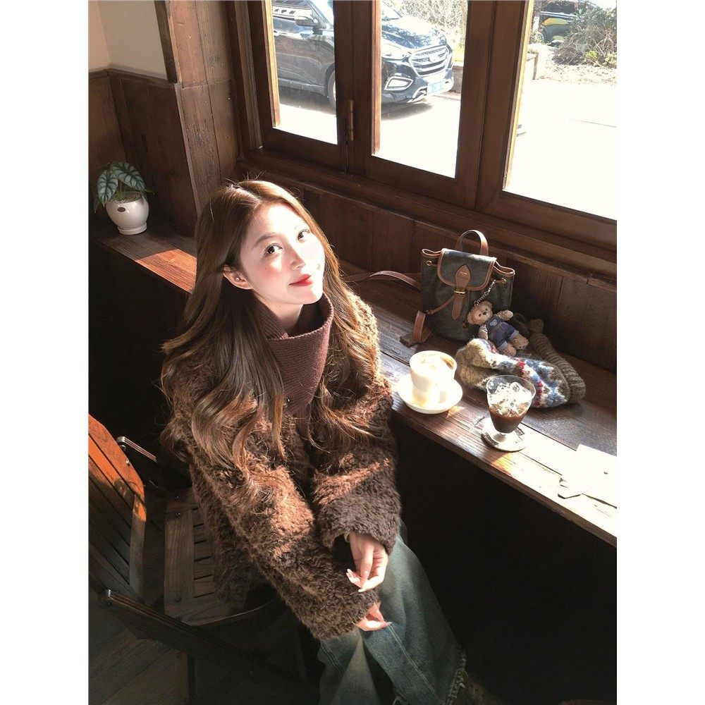 复古老钱风小众设计感可拆卸围巾毛毛外套女2025冬季新款宽松上衣,童装/婴儿装/亲子装,皮草/仿皮草,淘宝优惠券,粉丝福利购,淘宝优惠卷