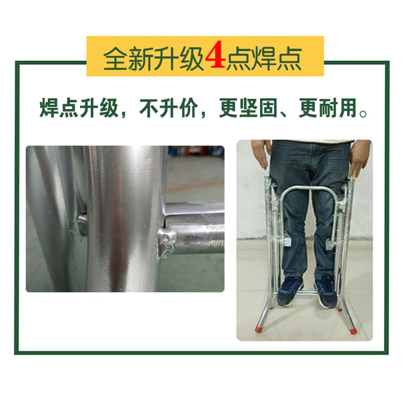 热销圆桌子d铁脚支架 简约折叠桌腿适用大排档不锈钢桌脚架