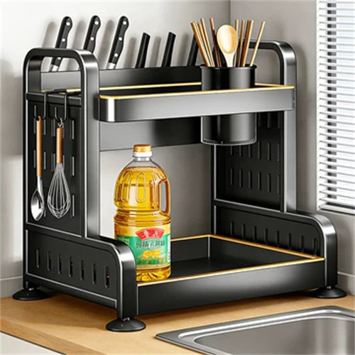 厨房台面多功能油盐一体调料刀架