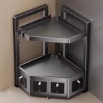 厨房置物架台面转角多功能整理三角墙角调料品调味罐多层收纳架子