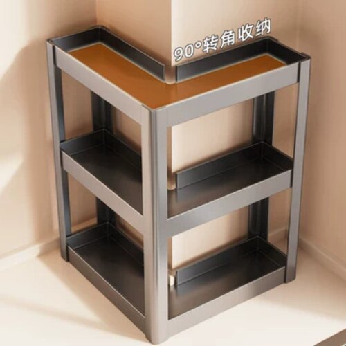 台面90度转角调料收纳架