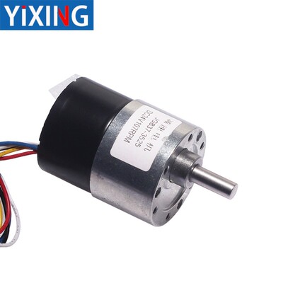 JGB37-3525微型直流无刷减速电机可调速正反转马达信号反馈12V24V