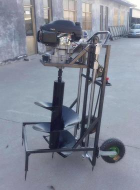 沟壑区植树造林小型挖坑机500花键钻头挖洞机