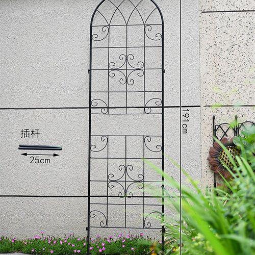 铁艺屏风爬藤架蔷薇月季种植庭院栅栏户外花园墙面装饰花架包邮