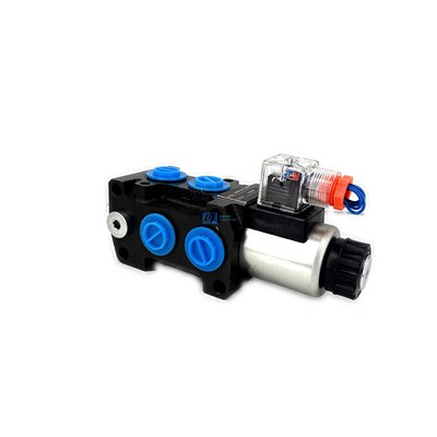 法国波克兰Poclain两位六通电磁阀KVH替代款微型挖掘机卷扬机改装