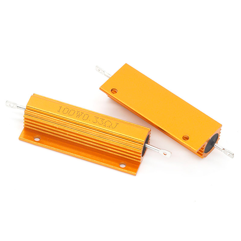 黄金铝壳大功率电阻器RX24-100W 1 2 3 5 10 20 50 100 R欧10K 1K