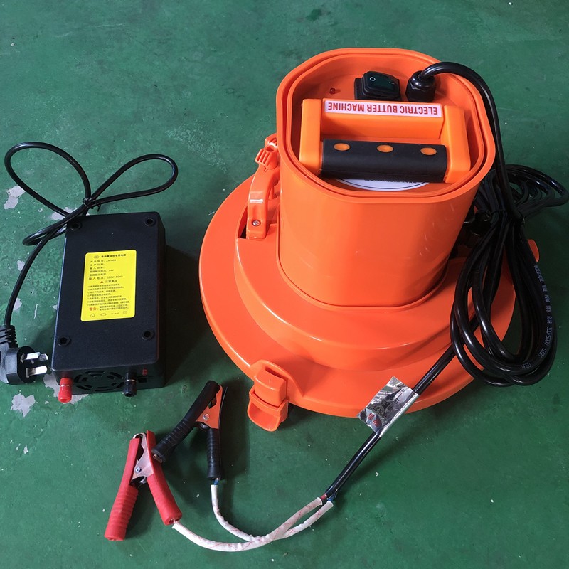 电动黄油机黄油枪24v2s20v全自动打黄油神器挖机专用万向枪卷管器