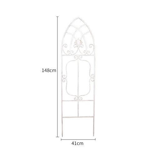 庭院铁艺爬藤架花架围栏阳台花园篱笆栅栏户外铁线莲攀爬植物支架