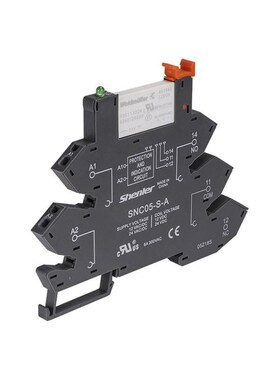 申乐超薄继电器套装RNC1CO024带底座薄型继电器dc24v1组常开6A