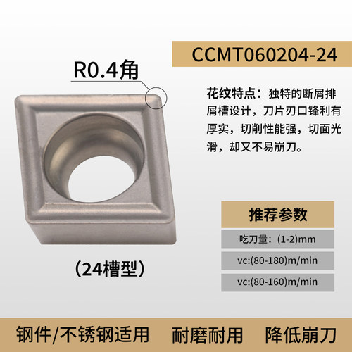 菱形数控刀片CCMT060202/CCMT09T304/308 HQ/TC/FG/MT陶瓷精车刀