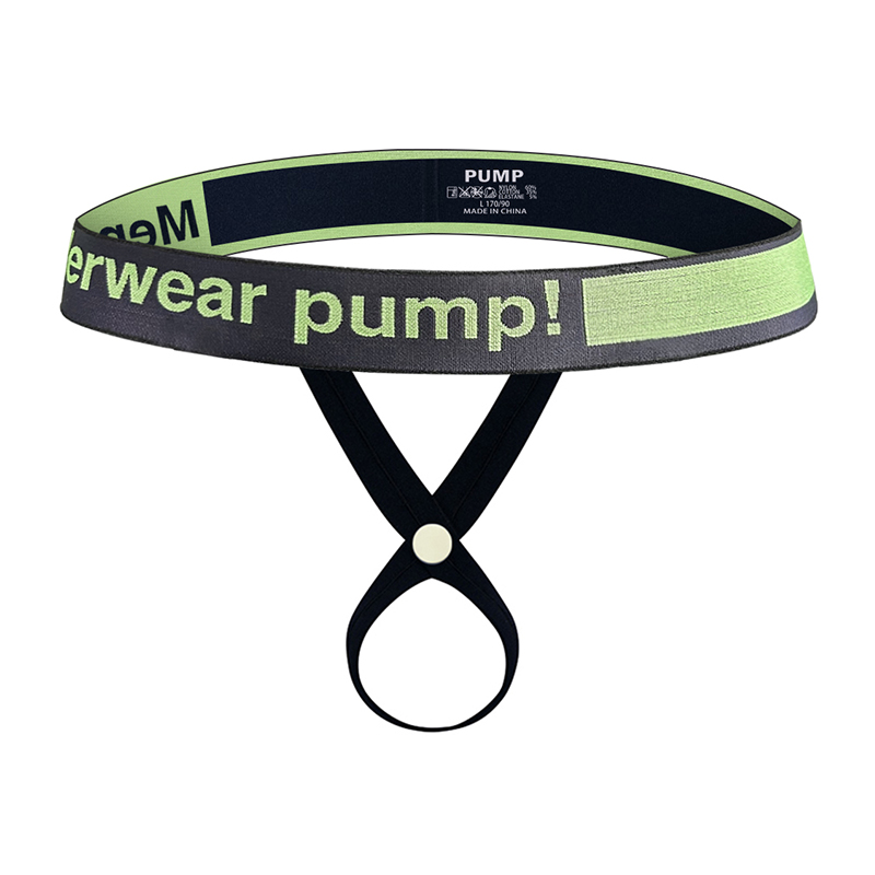 极速PUMP内裤男丁字裤吊环提型尼龙 镂空N高弹性感低腰潮时尚运动