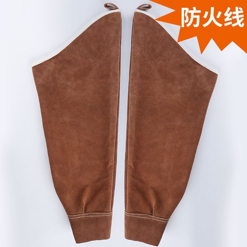 极速焊工袖套g全牛皮劳保柔软防火线耐高温耐磨二保焊护臂焊接电
